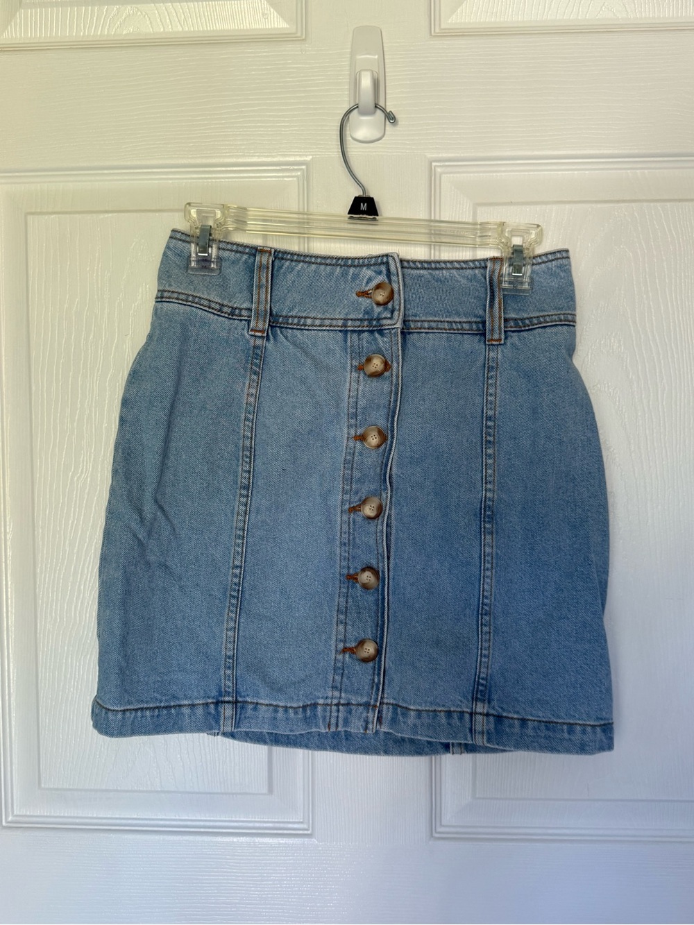 Worn once Sezane Denim Mini Skirt | us size 4